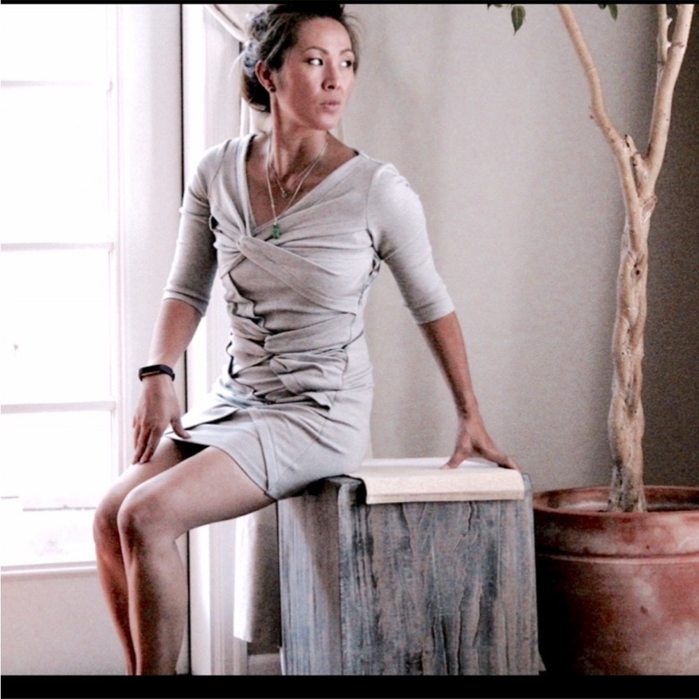 Robert Rodriguez gray dress 2